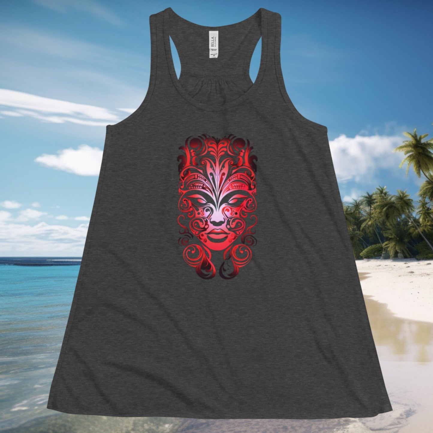 Pele | Red | Women's Flowy Racerback Tank